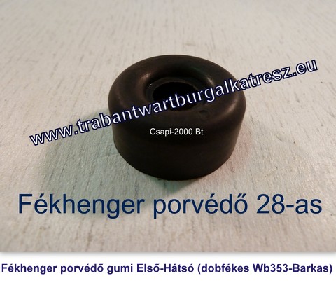 Fékhenger porvédő gumi első-hátsó DDR (dobfékes Wb353-Barkas)